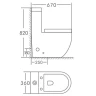 Унитаз моноблок Stella Polar Севилья KN6299000 SP-00001851 с бачком и сиденьем Микролифт
