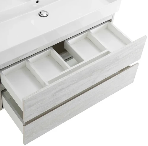 Тумба под раковину Cezares Molveno 46 100 MOLVENO 46-100-2C-SO-LB подвесная Legno Bianco МДФ / ЛДСП