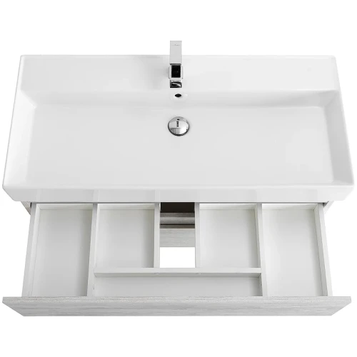 Тумба под раковину Cezares Molveno 46 100 MOLVENO 46-100-2C-SO-LB подвесная Legno Bianco МДФ / ЛДСП