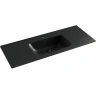 Раковина Ceramicanova Element 120 CN7006MB Черная матовая фарфор полувстраиваемая