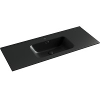 Раковина Ceramicanova Element 120 CN7006MB Черная матовая фарфор полувстраиваемая