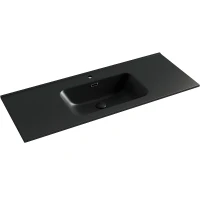 Раковина Ceramicanova Element 120 CN7006MB Черная матовая фарфор полувстраиваемая