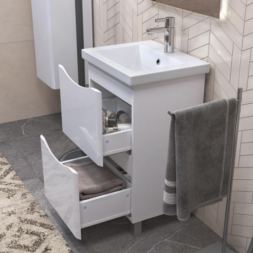 Тумба под раковину Vigo Glem 50 321 цвет Белый