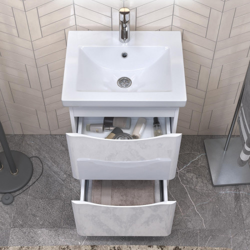 Тумба под раковину Vigo Glem 50 321 цвет Белый