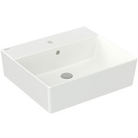 Раковина Berges Ego 50 182002 Белая глянцевая фарфор подвесная, накладная