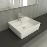Раковина Berges Ego 50 182002 Белая глянцевая фарфор подвесная, накладная