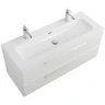 Тумба под раковину Cezares Eco-Cer-N 120 ECO-CER-N-1200-2C-SO-BO подвесная Bianco Opaco без ручек МДФ / ЛДСП