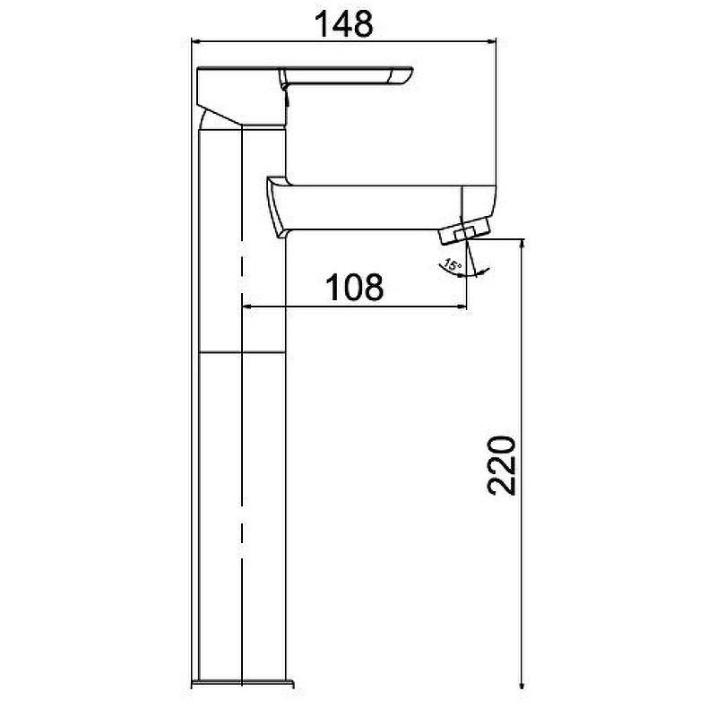 Смеситель для раковины Laparet Legna Plus N3014402LPT Хром латунь