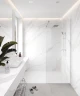 Душевой поддон из искусственного камня Starohome Cosmo 100х90 57853269 White Matt