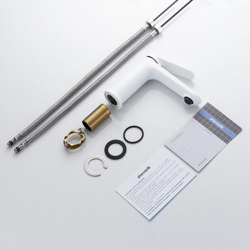 Смеситель для раковины Shevanik S43C S4301C цвет Белый