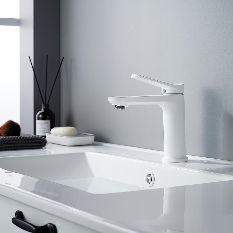 Смеситель для раковины Shevanik S43C S4301C цвет Белый