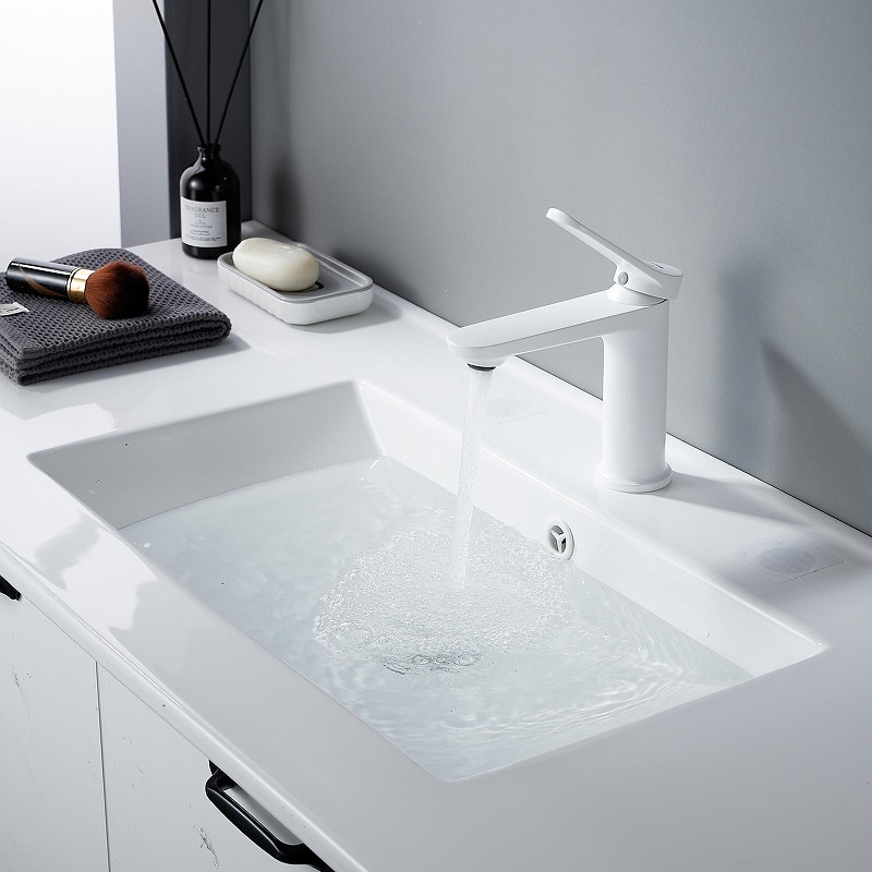 Смеситель для раковины Shevanik S43C S4301C цвет Белый