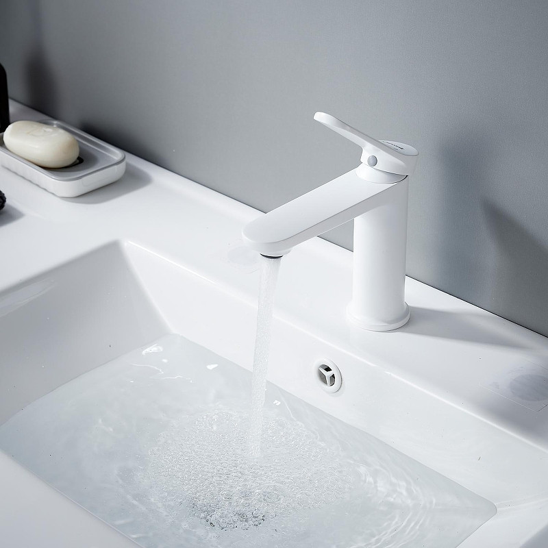 Смеситель для раковины Shevanik S43C S4301C цвет Белый