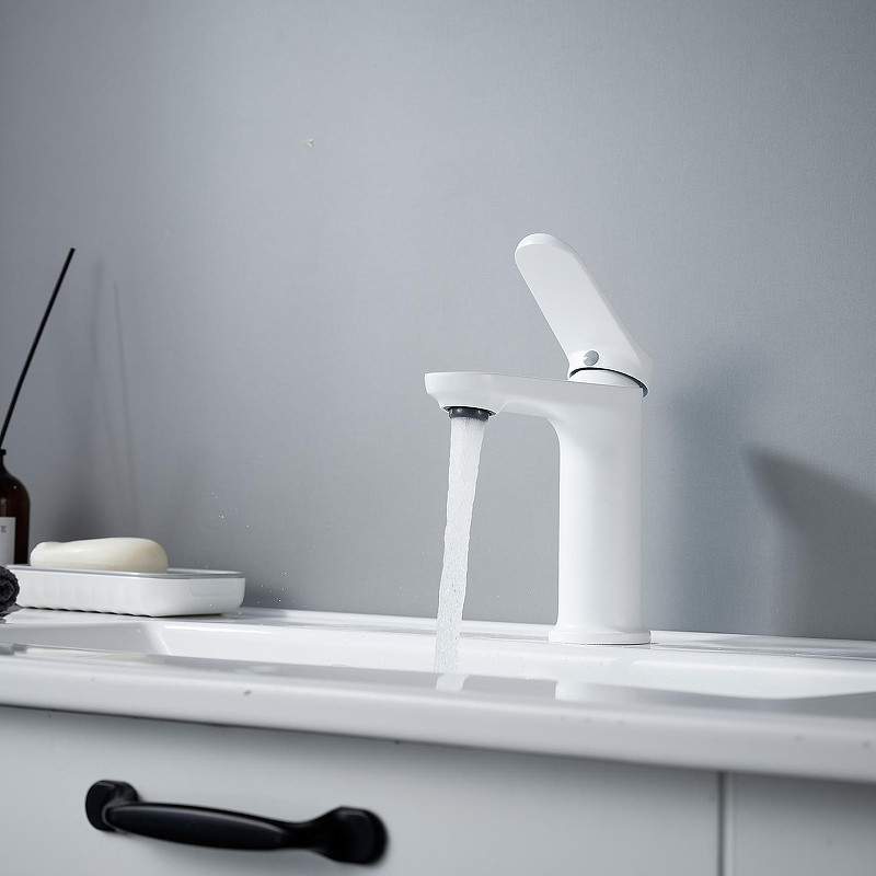 Смеситель для раковины Shevanik S43C S4301C цвет Белый