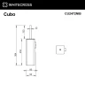 Ершик для унитаза Whitecross Cubo nickel brushed CU2472NIB цвет Никель брашированный