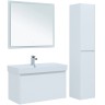 Зеркало Aquanet Nova Lite 90 242264 с подсветкой Белое МДФ / ЛДСП, стекло