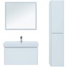 Зеркало Aquanet Nova Lite 90 242264 с подсветкой Белое МДФ / ЛДСП, стекло