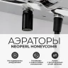 Душевая система WasserKRAFT Thermo A11401 с термостатом Черная матовая Хром латунь на стену
