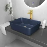 Раковина-чаша Grossman Color 48 GR-3016BLM Синяя матовая фаянс накладная