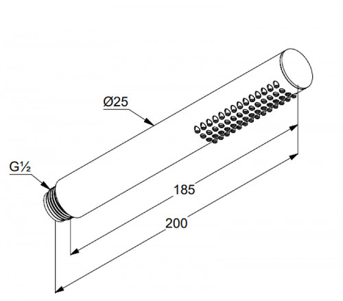 Ручной душ Kludi Nova Fonte 3912039-00 Черный матовый латунь