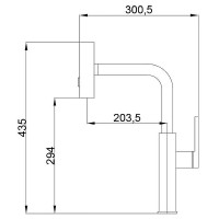 Смеситель для кухни Haiba HB73824-7 Черный матовый латунь