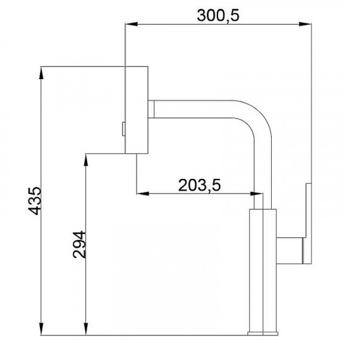 Смеситель для кухни Haiba HB73824-7 Черный матовый латунь