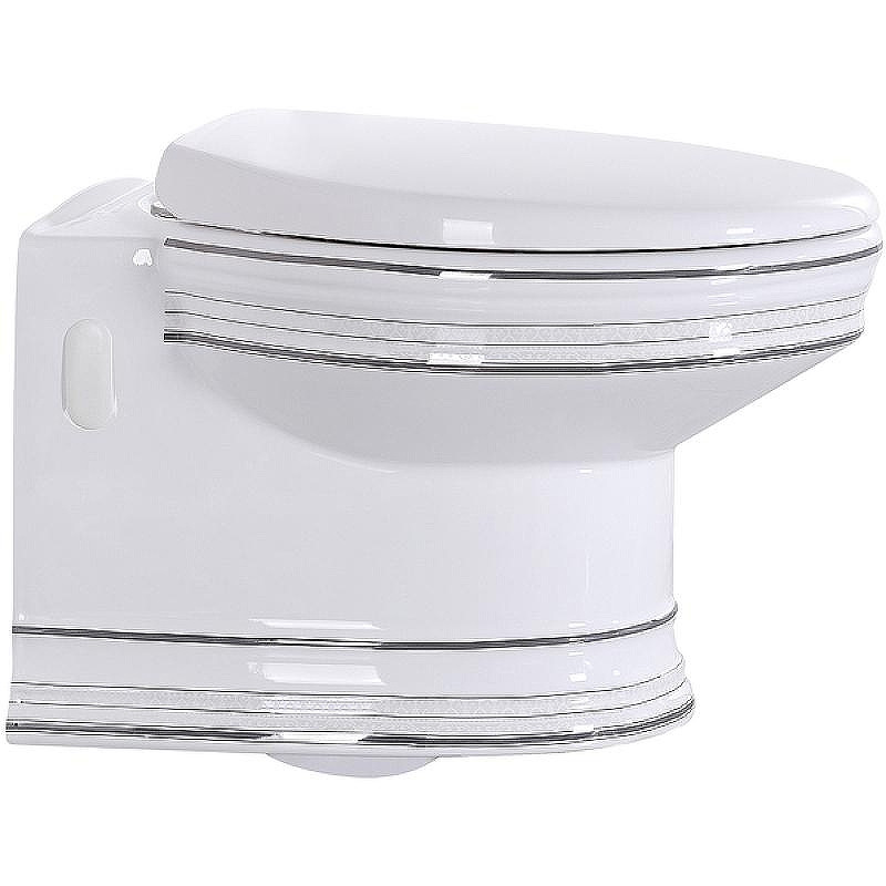Унитаз подвесной CeramaLux Lux Classic 1412 с сиденьем Микролифт
