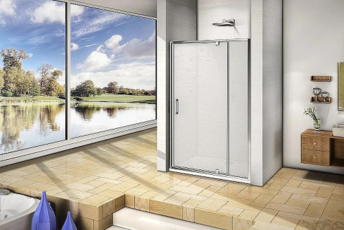 Душевая дверь Good Door Orion WTW-PD-120-G-СH 120 профиль Хром стекло Grape