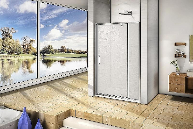 Душевая дверь Good Door Orion WTW-PD-120-G-СH 120 профиль Хром стекло Grape