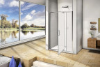 Душевая дверь Good Door Orion WTW-PD-120-G-СH 120 профиль Хром стекло Grape