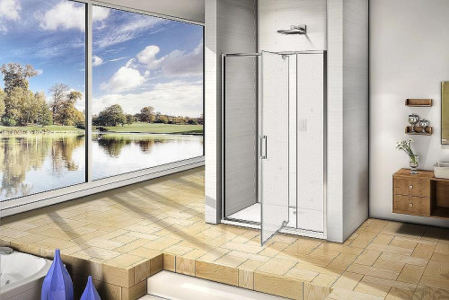 Душевая дверь Good Door Orion WTW-PD-120-G-СH 120 профиль Хром стекло Grape