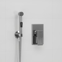 Гигиенический душ со смесителем WasserKRAFT Alme A01556 Хром латунь на стену