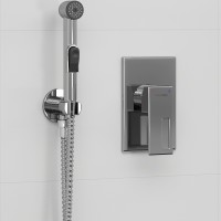 Гигиенический душ со смесителем WasserKRAFT Alme A01556 Хром латунь на стену