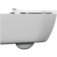 Комплект унитаза Cersanit Nature Oval CO DPL EO slim LP с инсталляцией Vector 64576 с сиденьем Микролифт с клавишей смыва Хром глянцевый фарфор подвесной