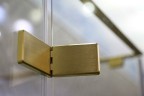Душевой уголок Cezares Bellagio 120x90 BELLAGIO-AH-1-120/90-C-BORO профиль Золото брашированное стекло прозрачное