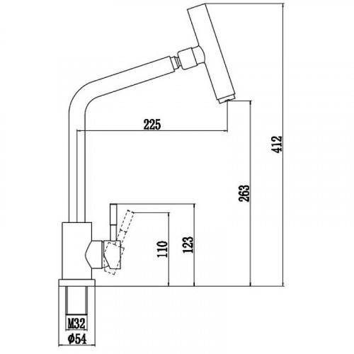 Смеситель для кухни Fmark FS26329 цвет Сатин