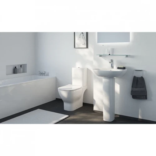 Унитаз-компакт Ideal Standard Tesi T0087V1 цвет Silk White / Белый матовый без бачка и сиденья