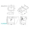 Кухонная мойка Alveus Granital Atrox 30 Arctic G11 590x500 1131991 Белая искусственный камень (литьевой мрамор) встраиваемая сверху, встраиваемая снизу