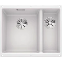 Кухонная мойка Blanco Subline 340/160-U L 523552 Белая искусственный камень (литьевой мрамор) встраиваемый