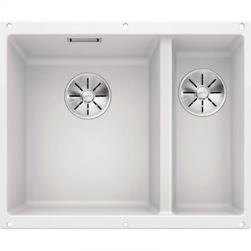 Кухонная мойка Blanco Subline 340/160-U L 523552 Белая искусственный камень (литьевой мрамор) встраиваемый