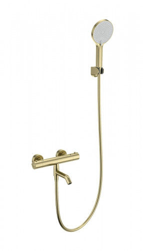 Смеситель для ванны Wonzon & Woghand Inn WW-B2065-A1-BG с термостатом цвет Брашированное золото