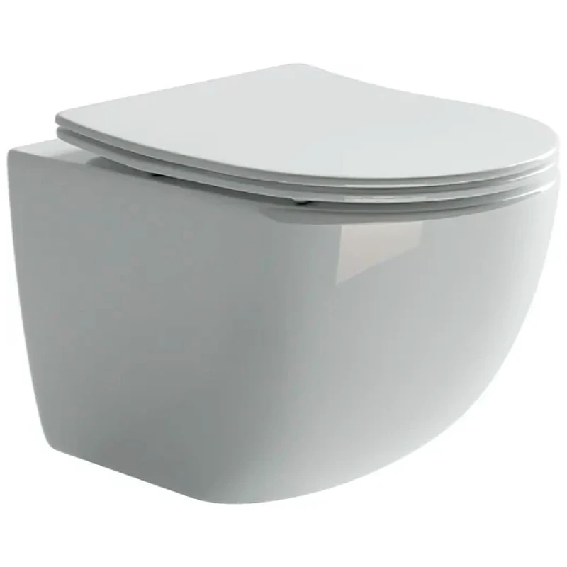 Комплект унитаза с инсталляцией Ceramicanova Forma CN3009_1001M_1000 с сиденьем Микролифт и клавишей смыва Хром матовый фарфор подвесной