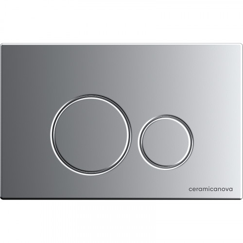 Комплект унитаза с инсталляцией Ceramicanova Forma CN3009_1001M_1000 с сиденьем Микролифт и клавишей смыва Хром матовый фарфор подвесной
