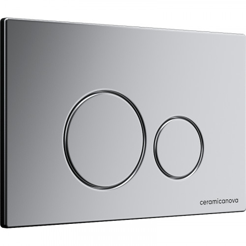 Комплект унитаза с инсталляцией Ceramicanova Forma CN3009_1001M_1000 с сиденьем Микролифт и клавишей смыва Хром матовый фарфор подвесной