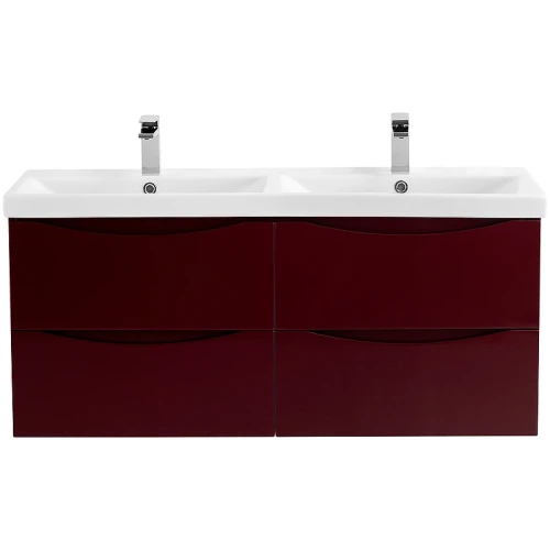 Тумба под раковину BelBagno Marino-Cer 120 MARINO-CER-1200-4C-SO-2-BRDL-P подвесная Bordo Lucido МДФ / ЛДСП