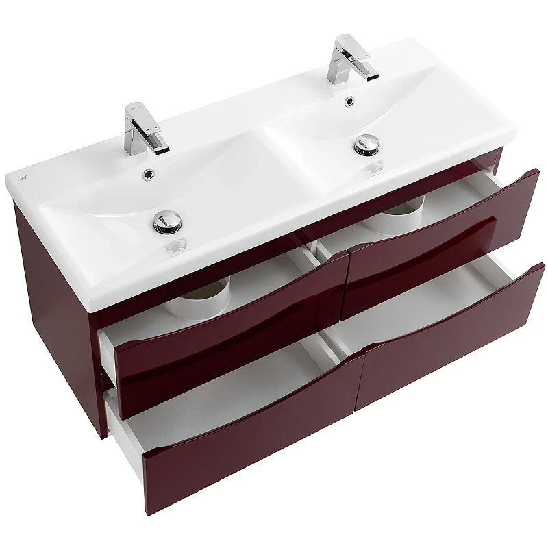 Тумба под раковину BelBagno Marino-Cer 120 MARINO-CER-1200-4C-SO-2-BRDL-P подвесная Bordo Lucido МДФ / ЛДСП