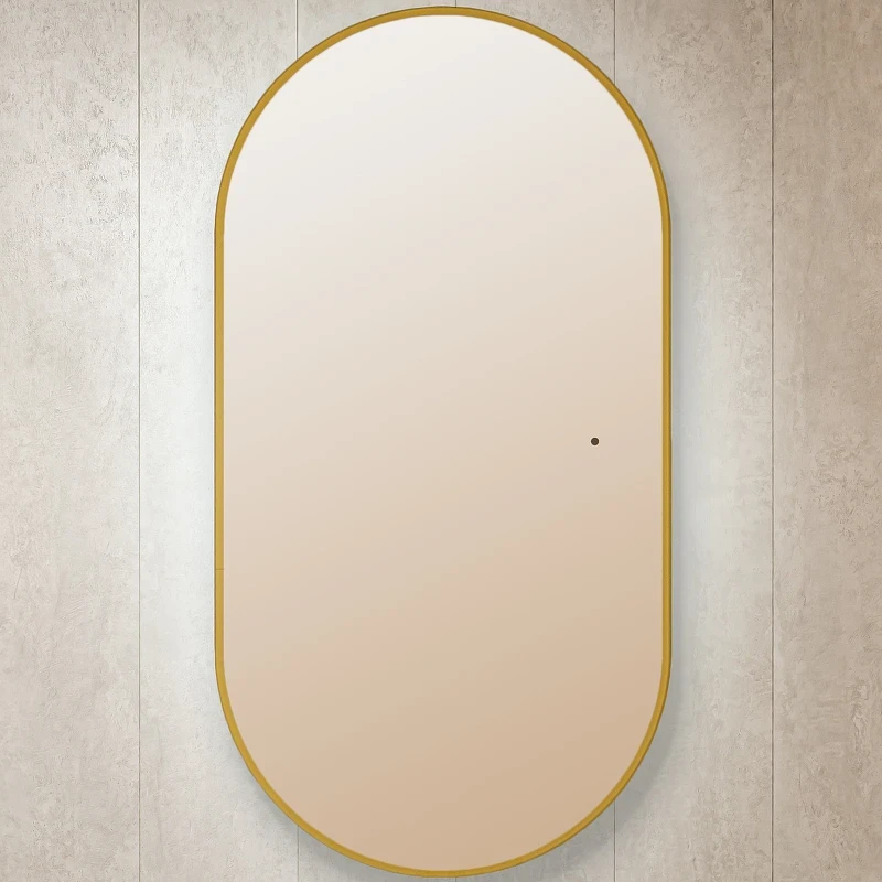 Зеркало Silver Mirrors Viva 55 LED-00002690 с подсветкой Золото с бесконтактным выключателем и диммером стекло