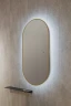 Зеркало Silver Mirrors Viva 55 LED-00002690 с подсветкой Золото с бесконтактным выключателем и диммером стекло