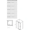 Душевой уголок Ravak Matrix MSDPS 100x100 R 0WPAAC00Z1 профиль Хром стекло Transparent