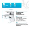 Смеситель для раковины WasserKRAFT Salm 2703 Хром латунь